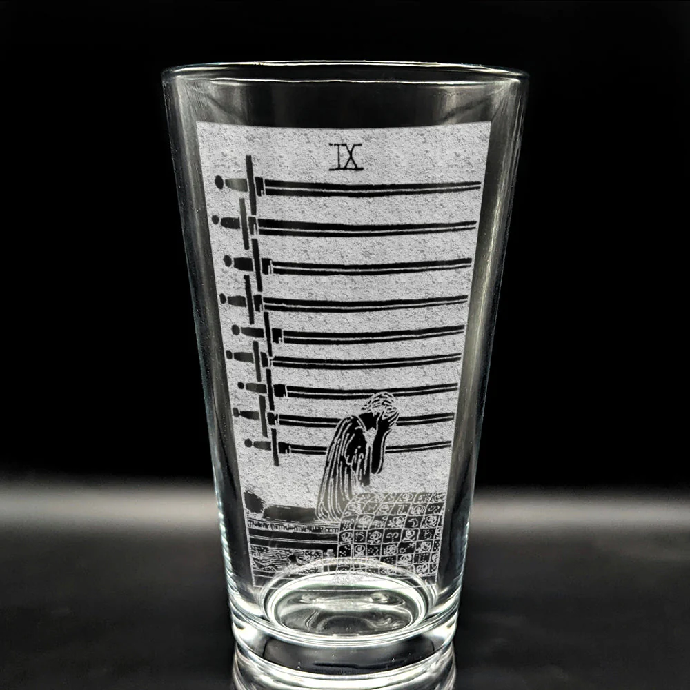 RIDER-WAITE TAROT CARD Pint Glasses by LumEngrave - Image 23