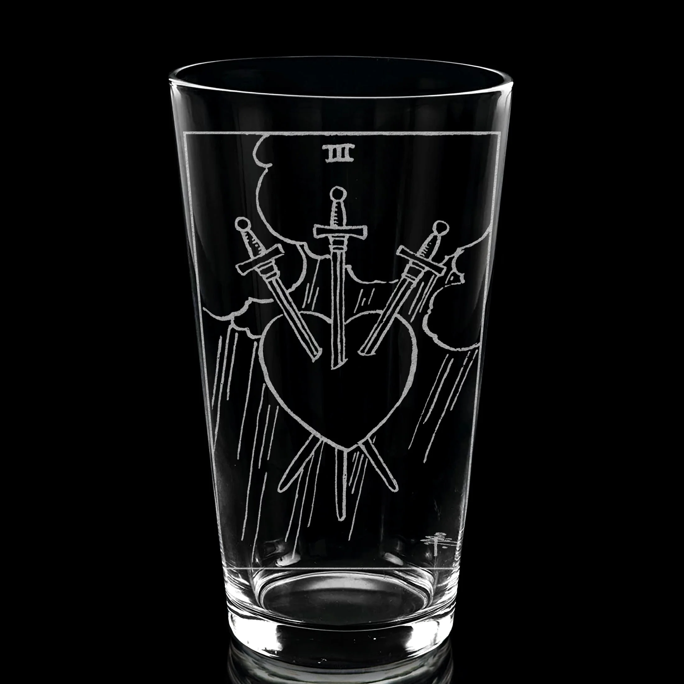 RIDER-WAITE TAROT CARD Pint Glasses by LumEngrave - Image 30