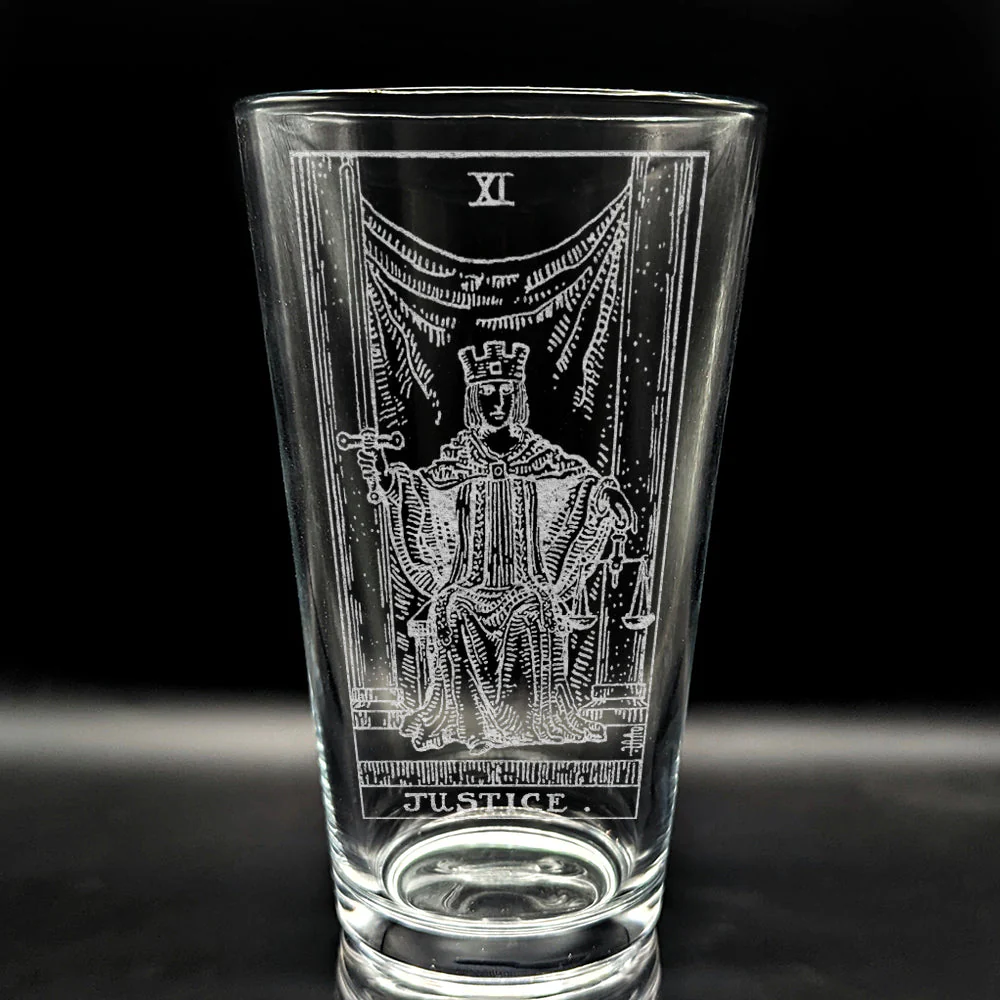 RIDER-WAITE TAROT CARD Pint Glasses by LumEngrave - Image 31