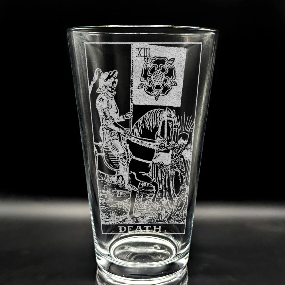 RIDER-WAITE TAROT CARD Pint Glasses by LumEngrave - Image 34