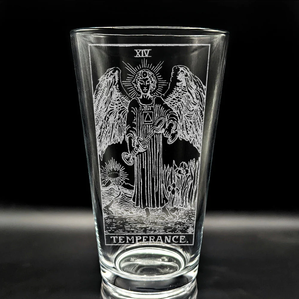 RIDER-WAITE TAROT CARD Pint Glasses by LumEngrave - Image 36
