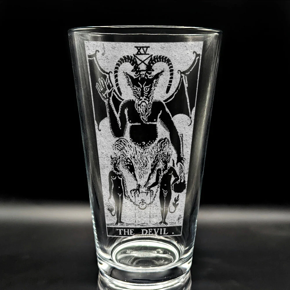RIDER-WAITE TAROT CARD Pint Glasses by LumEngrave - Image 37