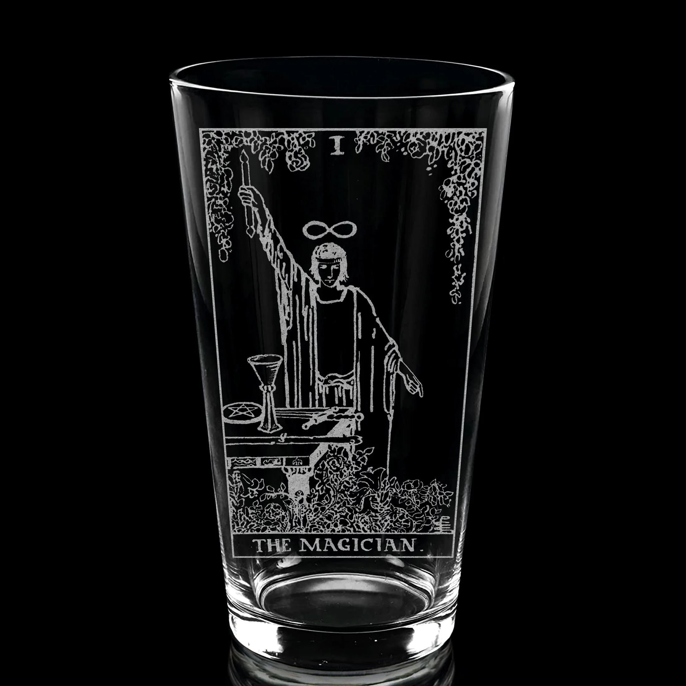 RIDER-WAITE TAROT CARD Pint Glasses by LumEngrave - Image 4