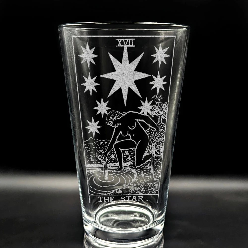 RIDER-WAITE TAROT CARD Pint Glasses by LumEngrave - Image 40