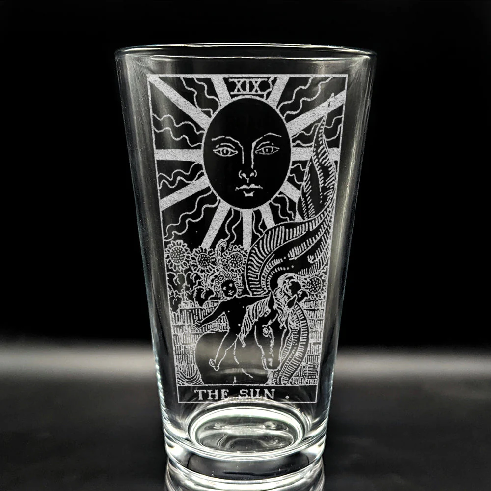 RIDER-WAITE TAROT CARD Pint Glasses by LumEngrave - Image 42