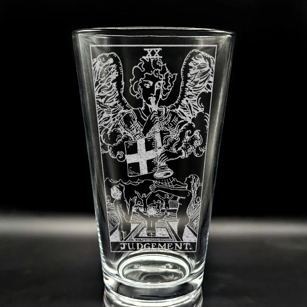 RIDER-WAITE TAROT CARD Pint Glasses by LumEngrave - Image 43