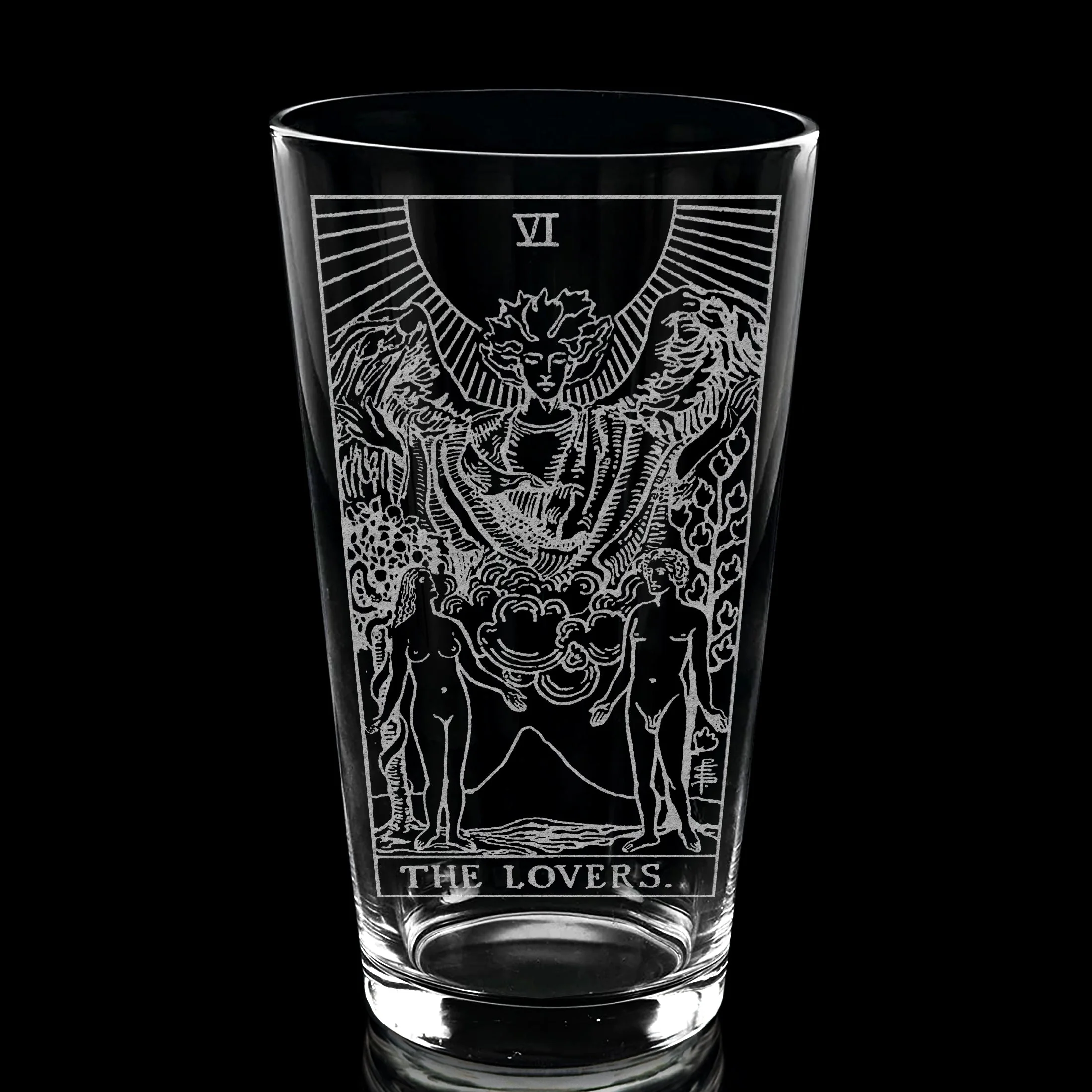 RIDER-WAITE TAROT CARD Pint Glasses by LumEngrave - Image 52