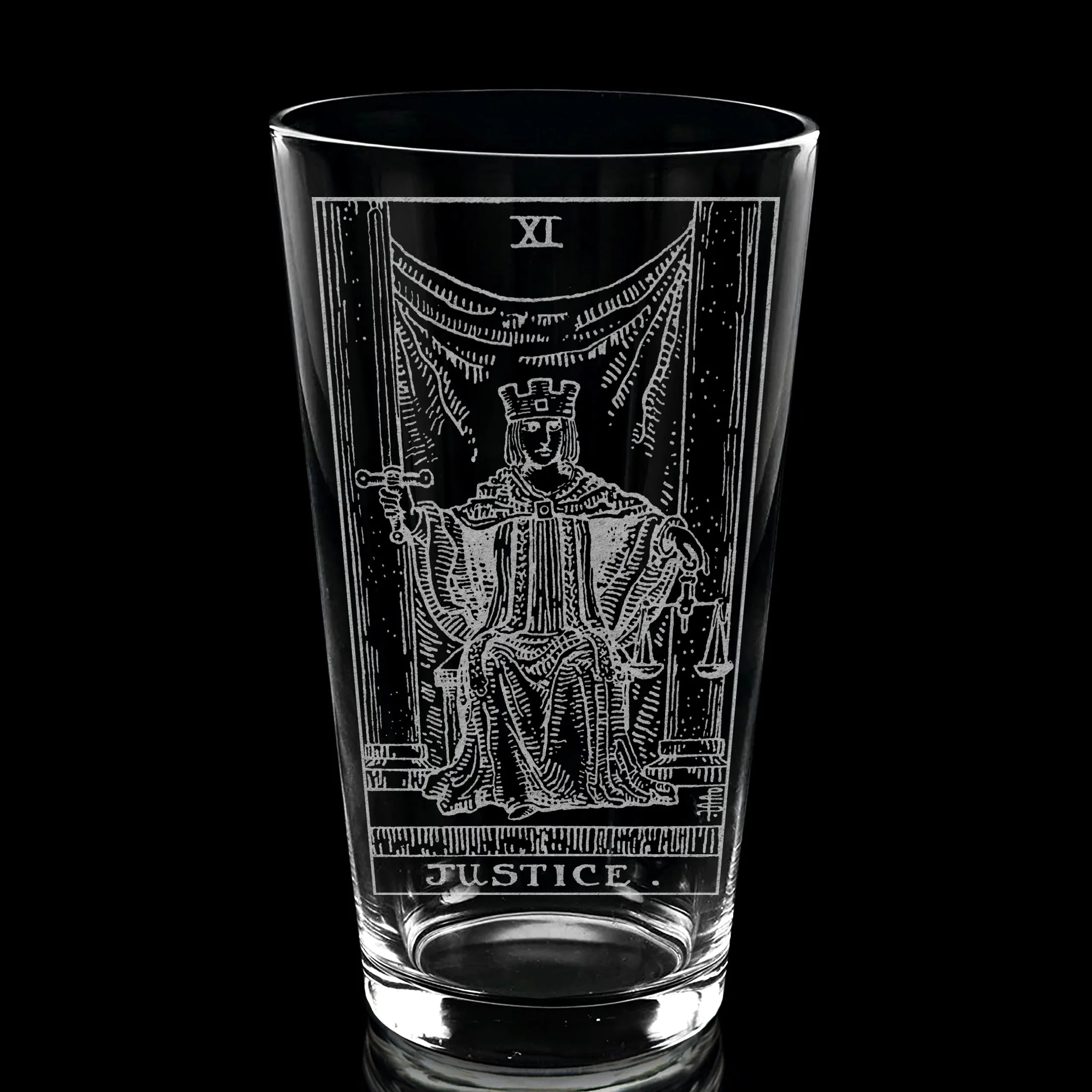 RIDER-WAITE TAROT CARD Pint Glasses by LumEngrave - Image 58