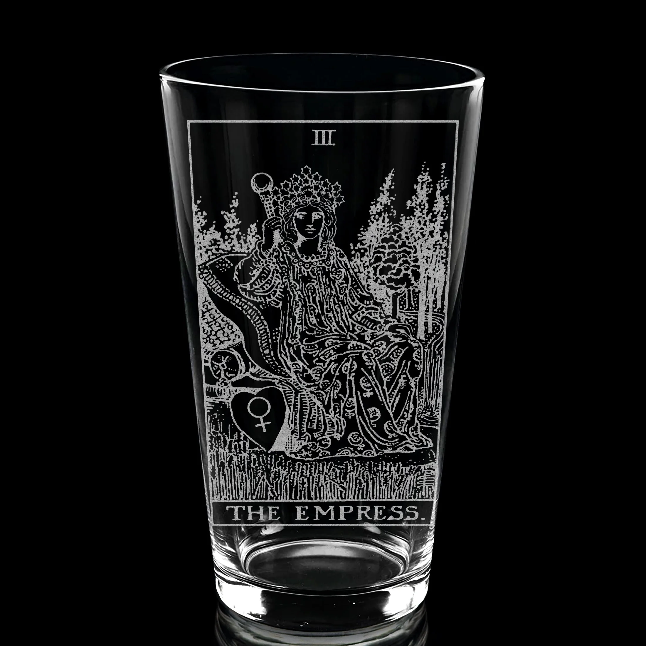 RIDER-WAITE TAROT CARD Pint Glasses by LumEngrave - Image 6