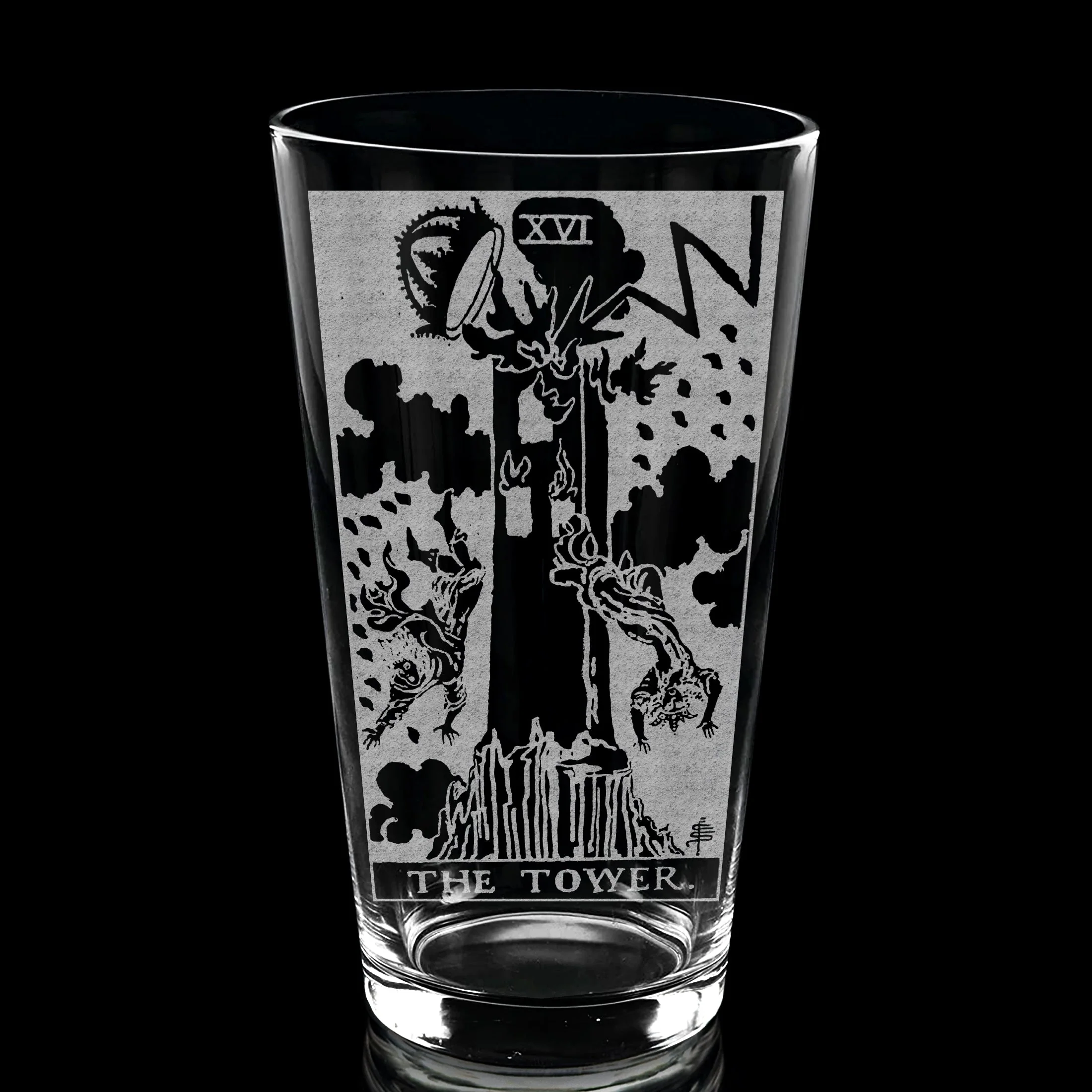 RIDER-WAITE TAROT CARD Pint Glasses by LumEngrave - Image 70