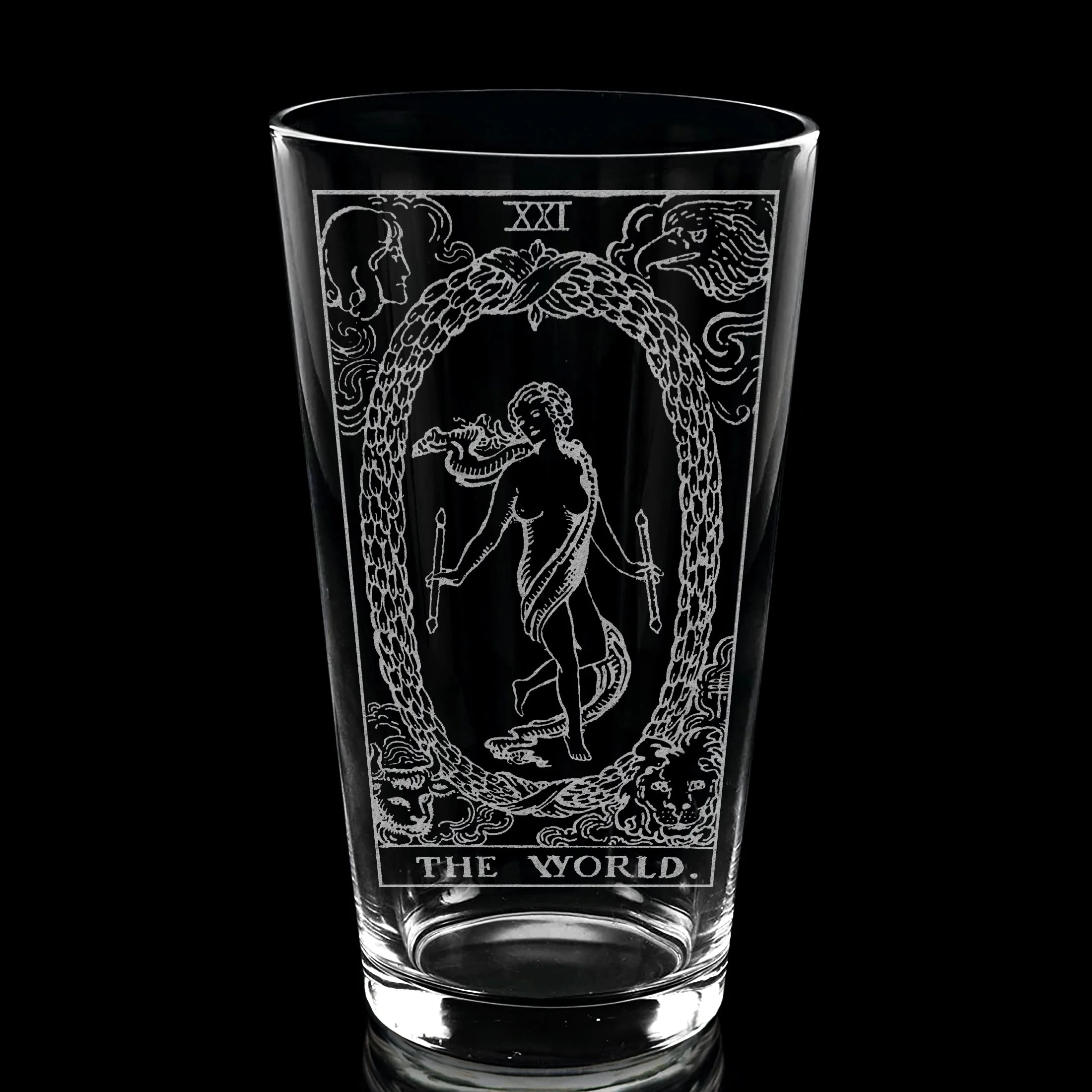 RIDER-WAITE TAROT CARD Pint Glasses by LumEngrave - Image 74