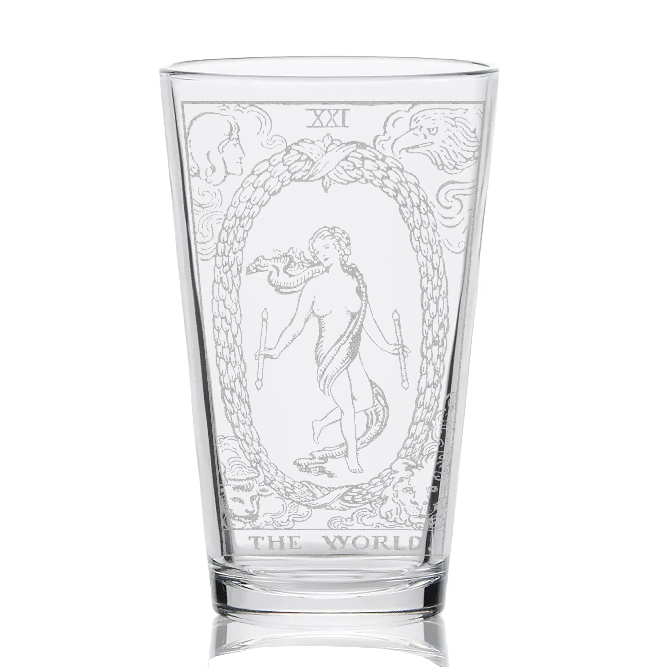 RIDER-WAITE TAROT CARD Pint Glasses by LumEngrave - Image 75