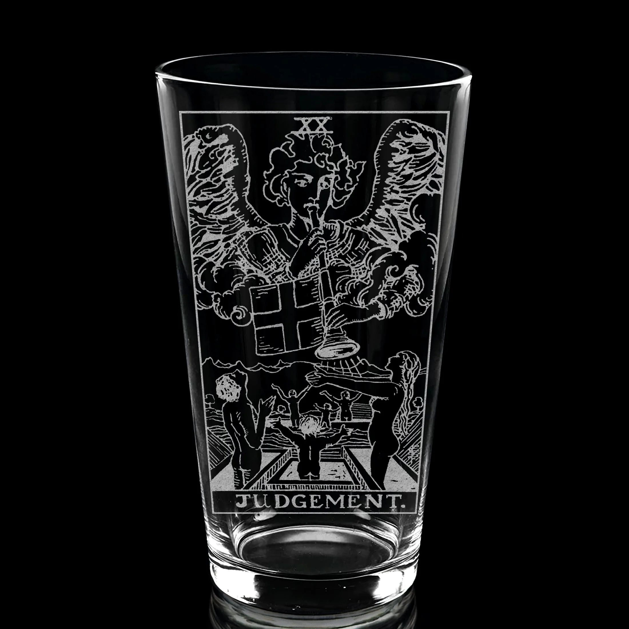 RIDER-WAITE TAROT CARD Pint Glasses by LumEngrave - Image 76