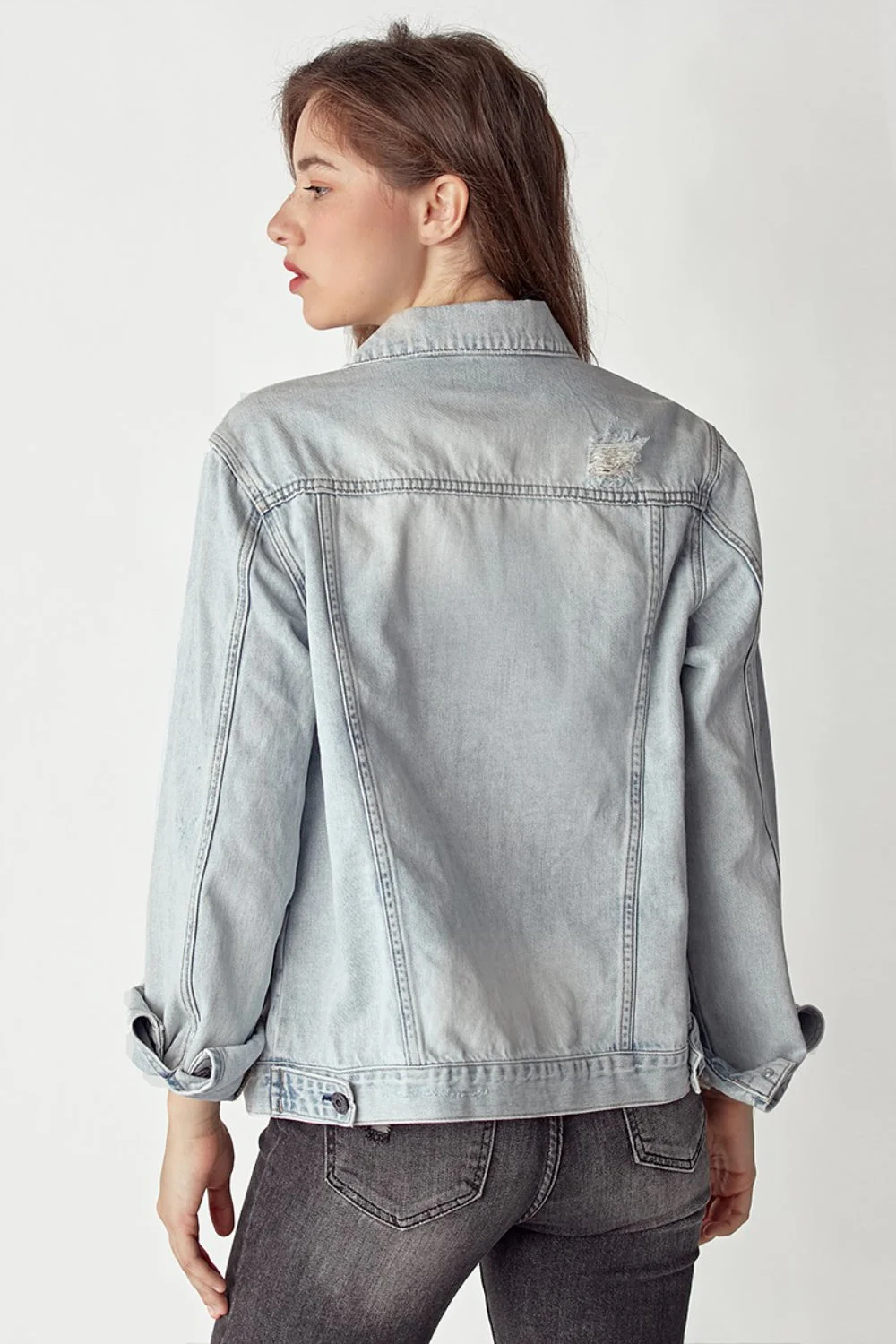 RISEN Distressed Button Up Jacket - Image 2