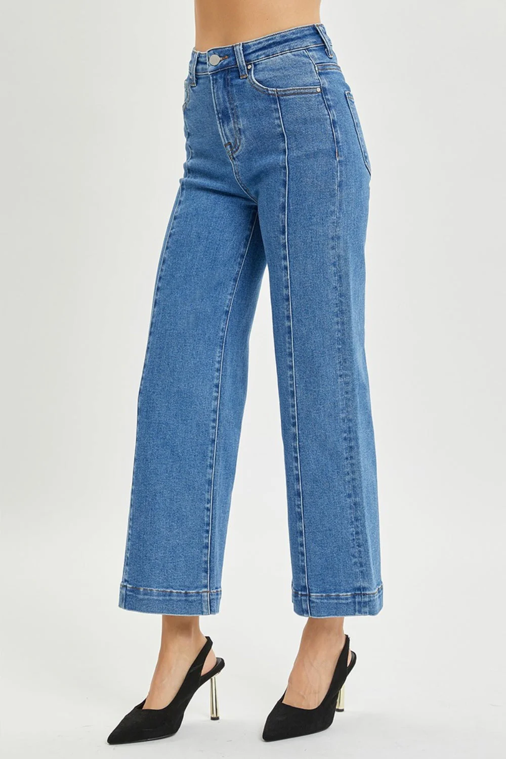 RISEN Full Size High Rise Wide Leg Jeans - Image 3