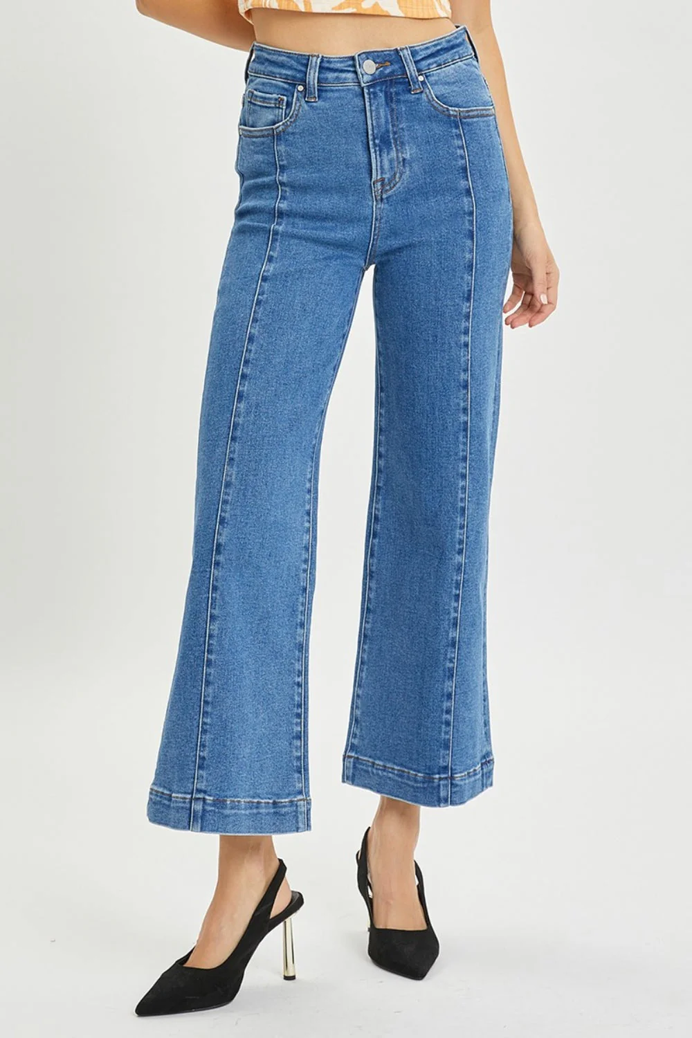 RISEN Full Size High Rise Wide Leg Jeans - Image 4