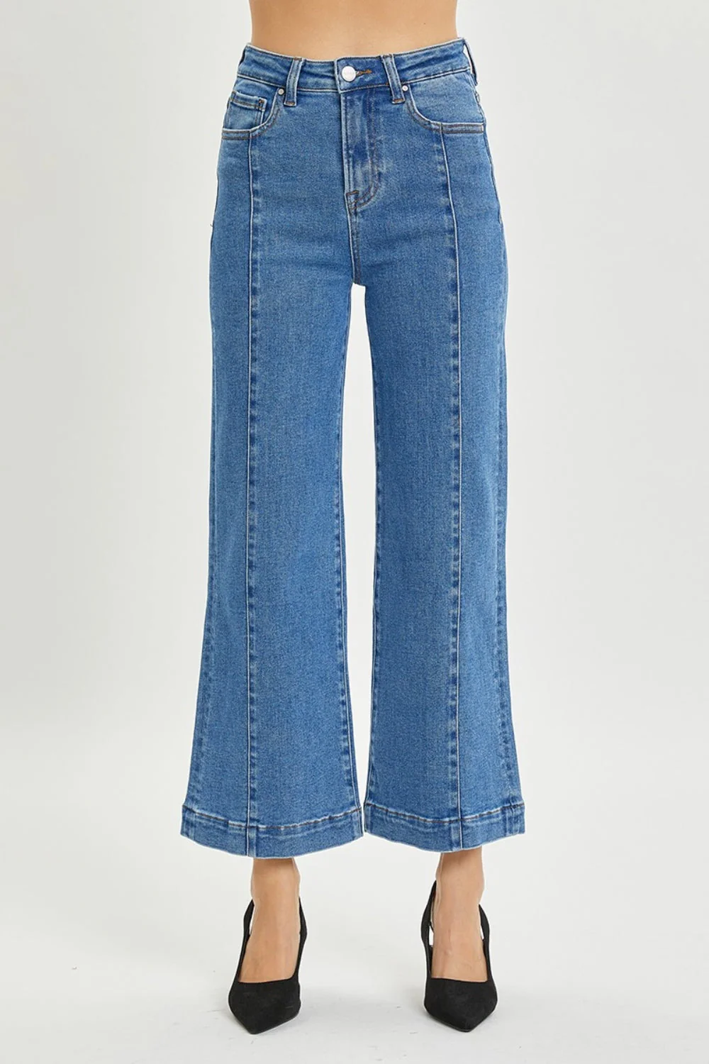 RISEN Full Size High Rise Wide Leg Jeans - Image 5