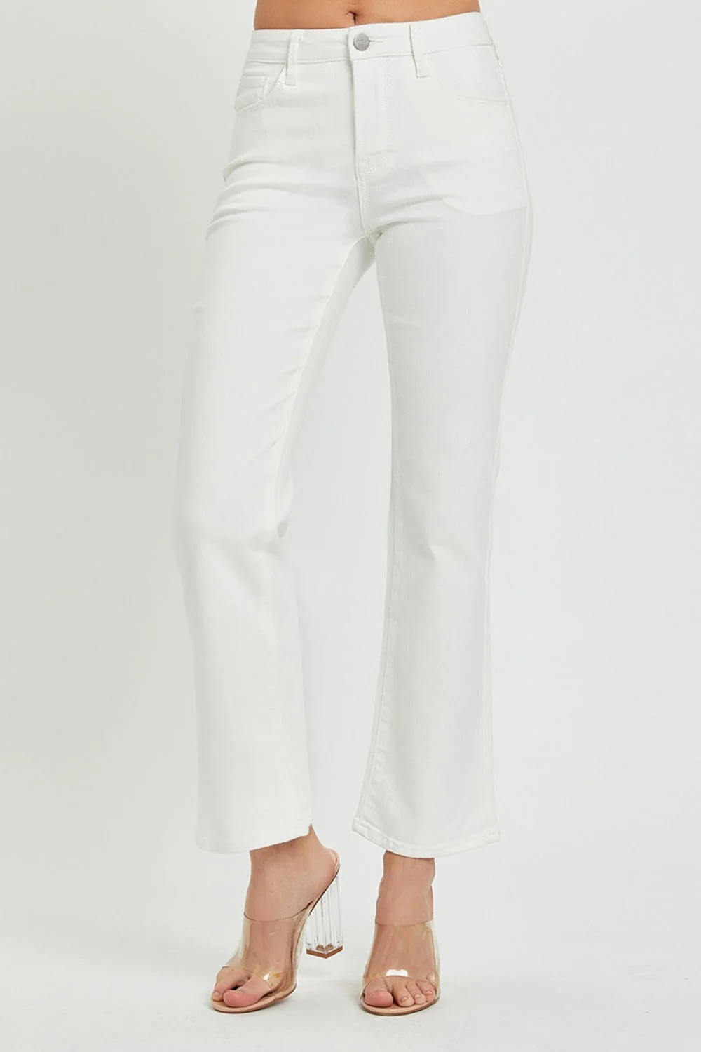 RISEN Full Size Mid Rise Jeans with Pockets - Image 4