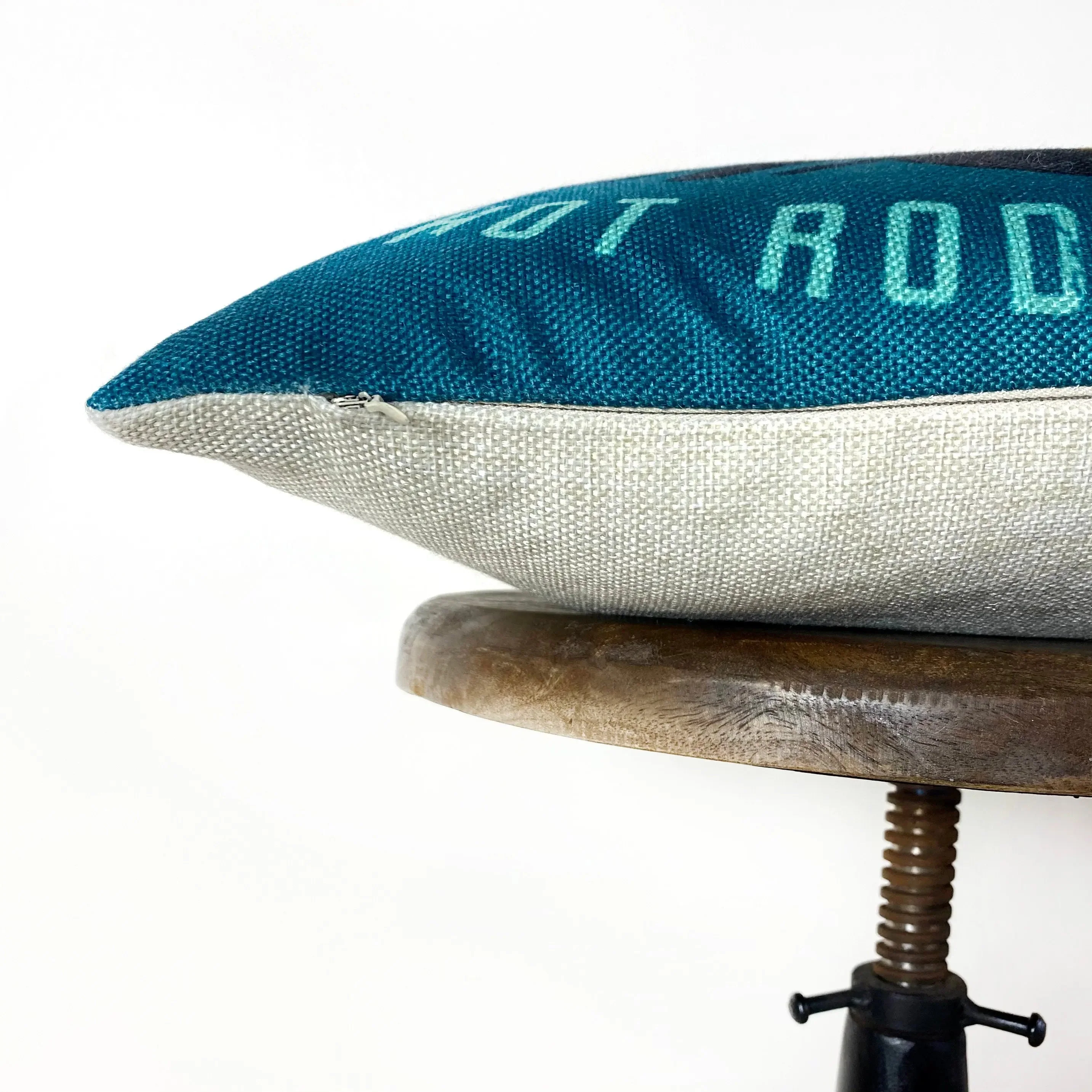 Rock and Race Hot Rod | Pillow Cover |  Throw Pillow | Fathers day | Dad Gift | Classic Car | Gift Ideas | Pillow | Hot Rod | Room Décor by UniikPillows - Image 4