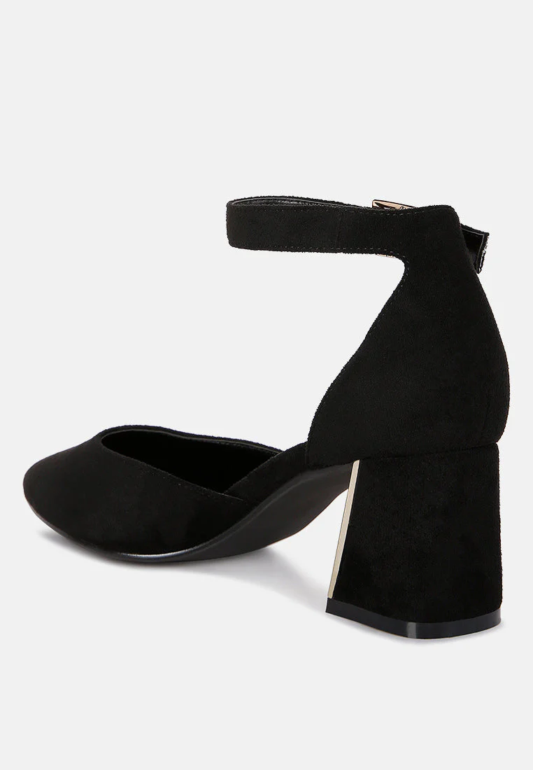 rory metallic sling detail block heel sandals by London Rag - Image 15