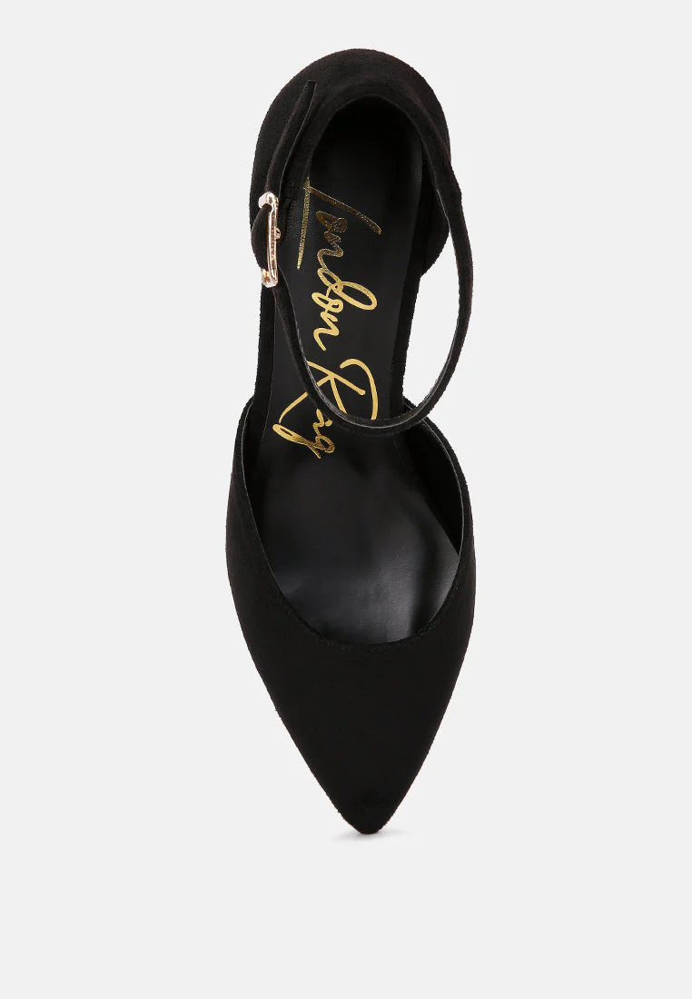 rory metallic sling detail block heel sandals by London Rag - Image 16