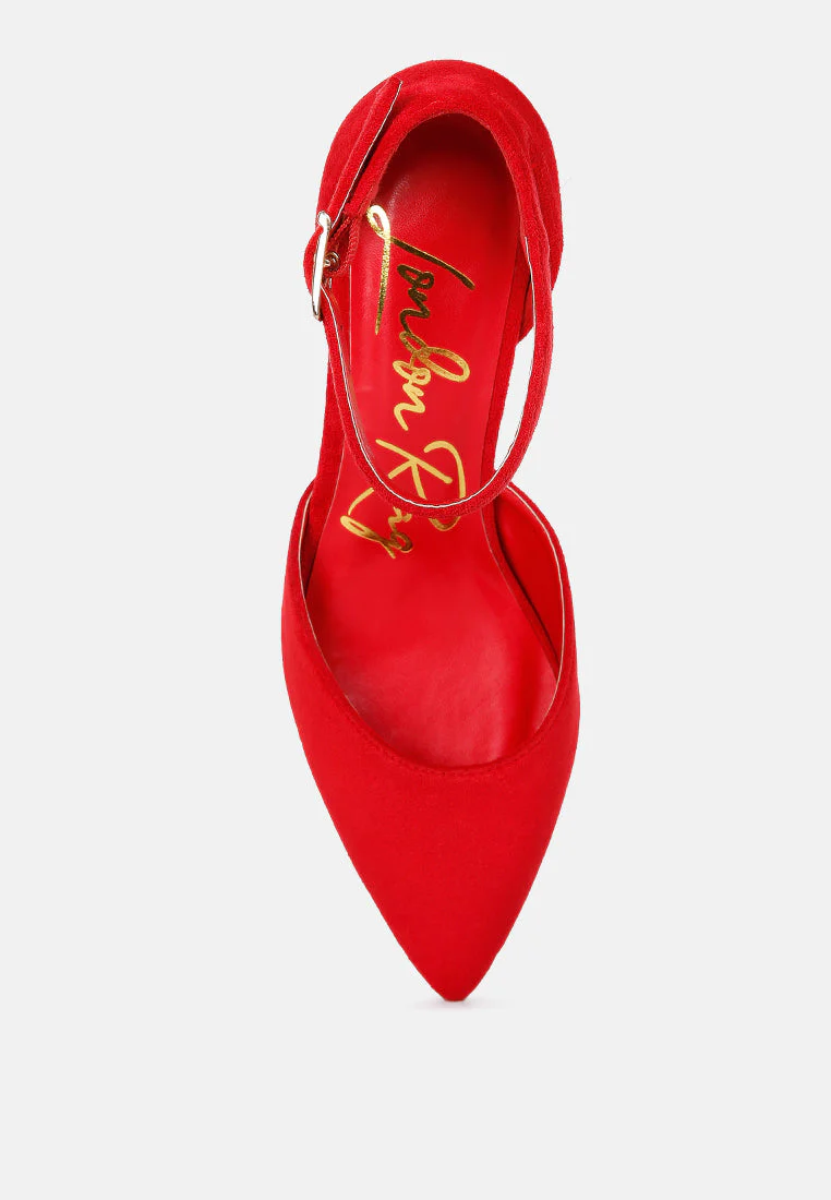 rory metallic sling detail block heel sandals by London Rag - Image 4