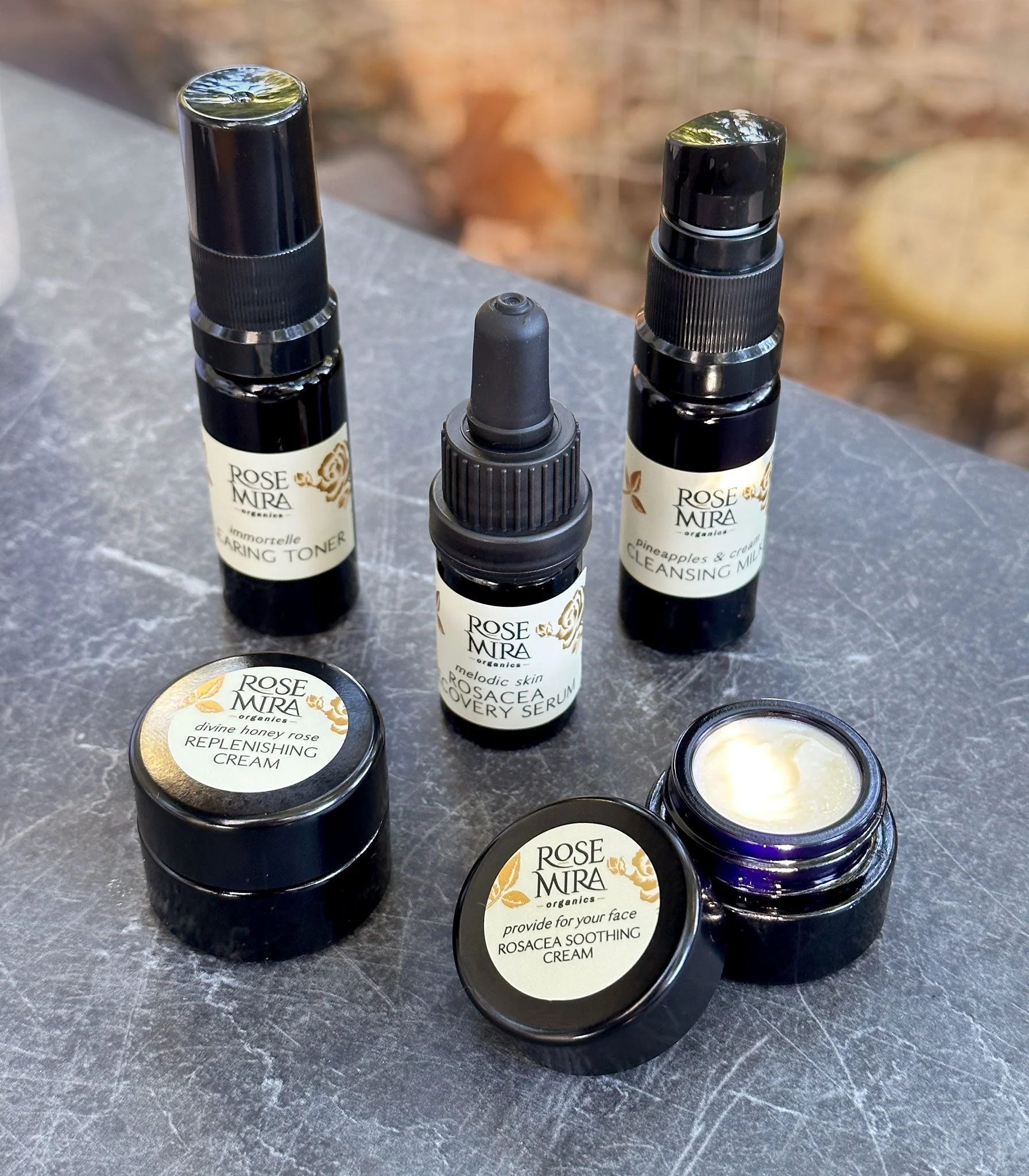 Rosacea Repair Mini Collection in Swiss Violet Glass by Rosemira - Image 3