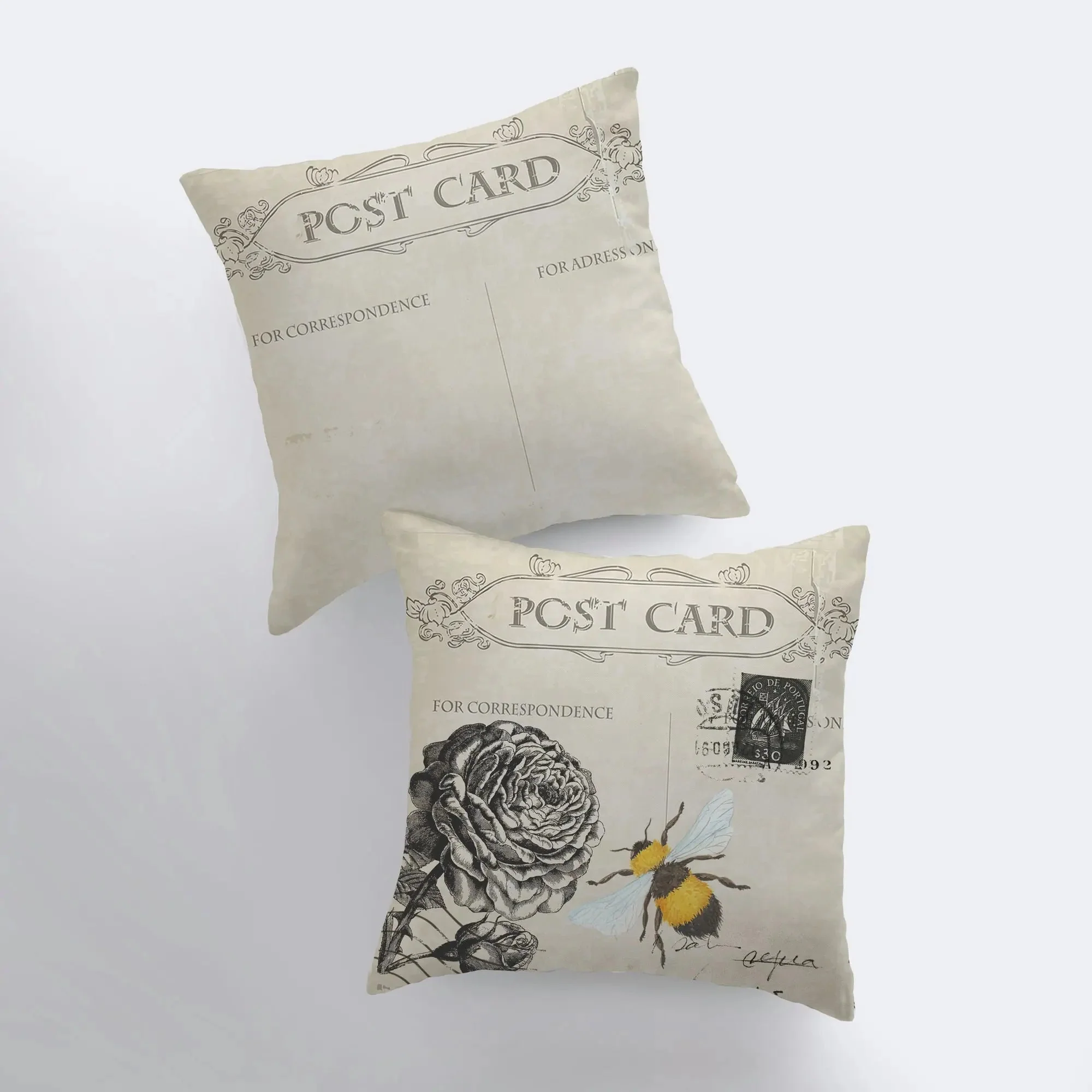 Rose | Bee | Honey Bee | Farmhouse Decor | Home Décor | Yellow Throw Pillows | Accent Pillow Cover | Throw Pillow Covers | Cute Home Decor by UniikPillows - Image 4