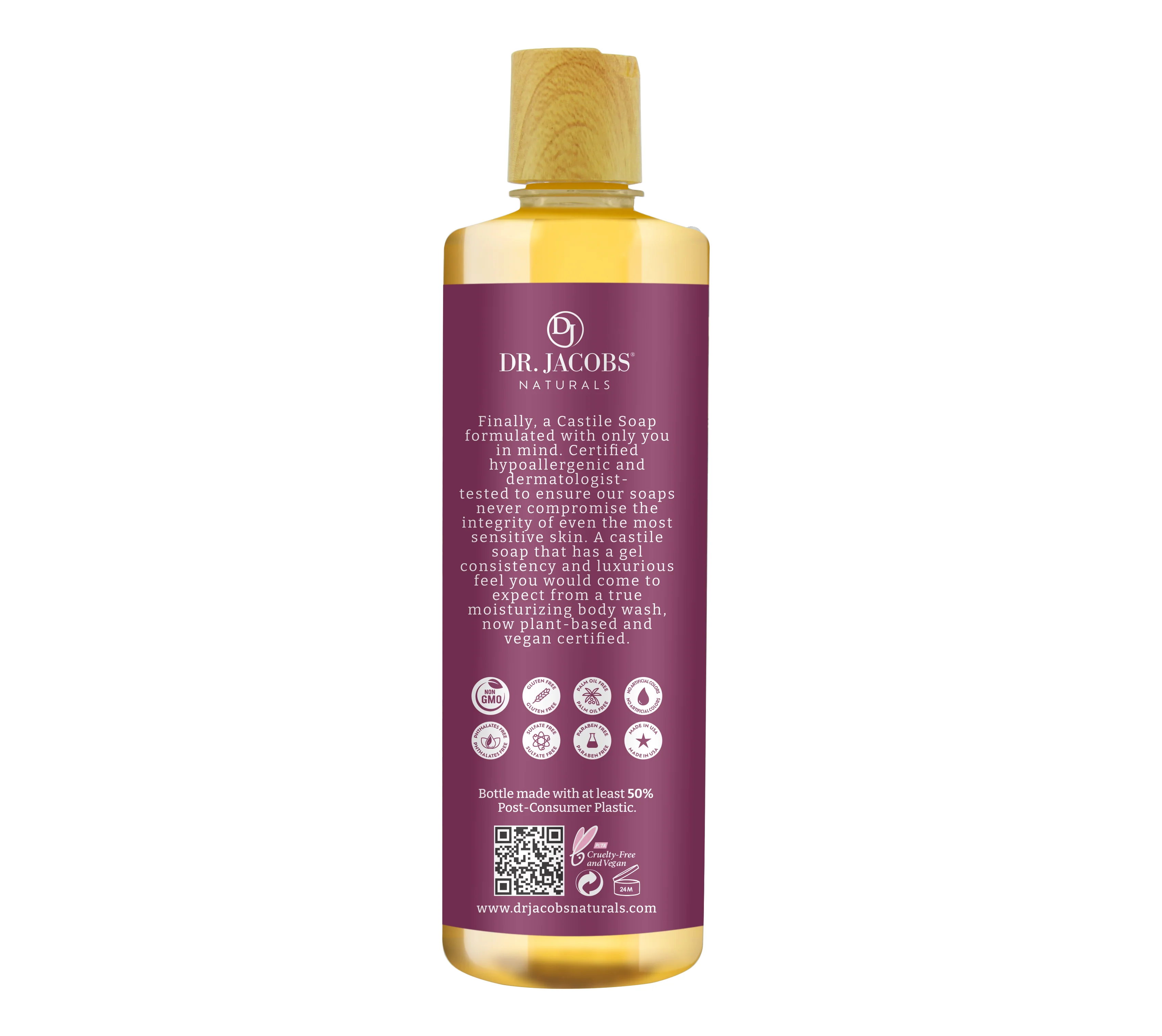 Rose Castile Body Wash by Dr. Jacobs Naturals - Image 4