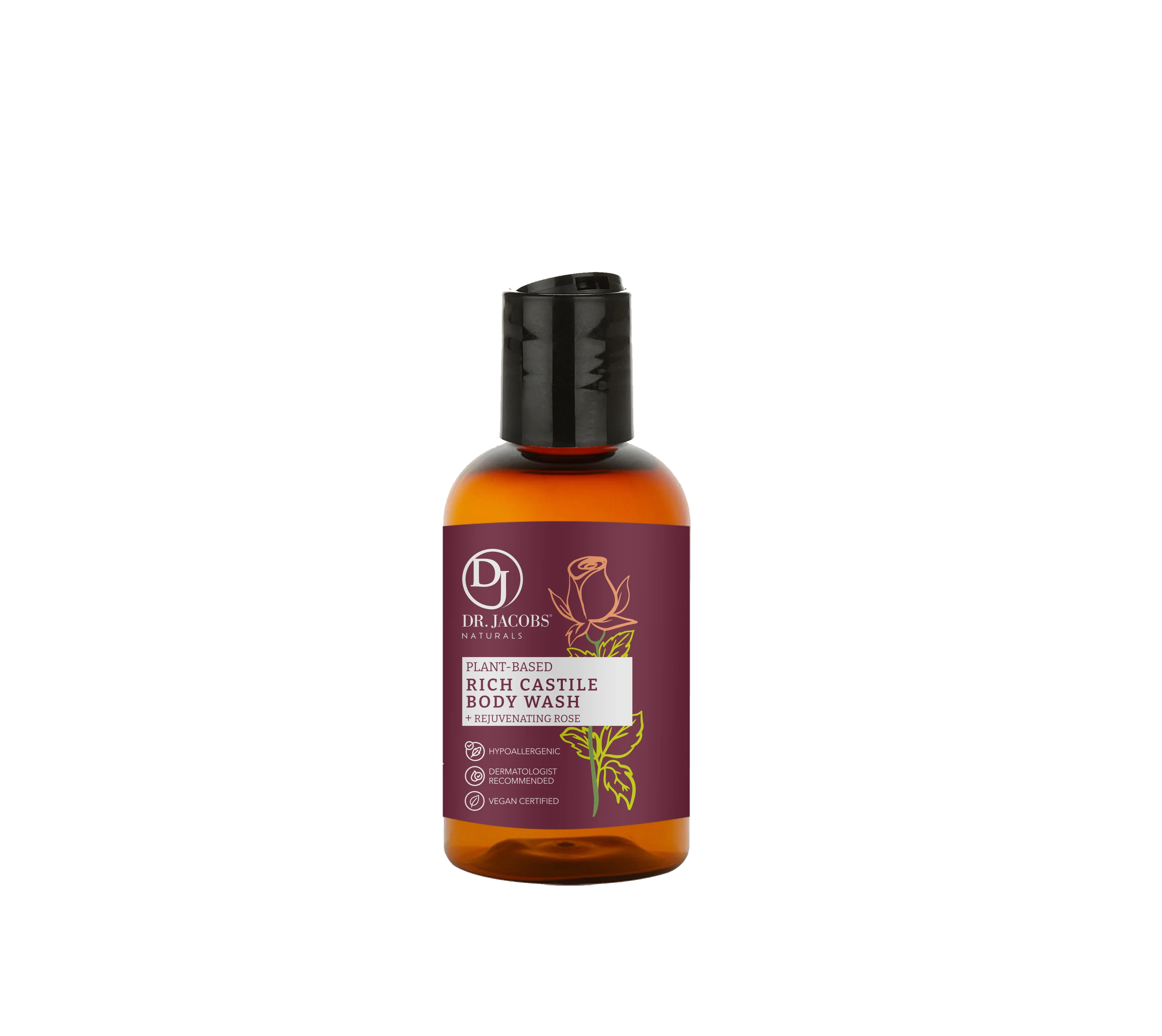 Rose Castile Body Wash by Dr. Jacobs Naturals - Image 6