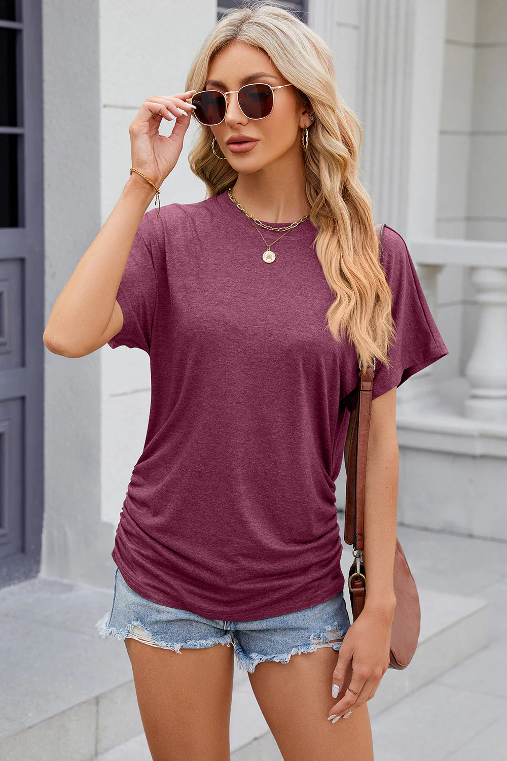 Round Neck Flutter Sleeve T-Shirt - Image 16
