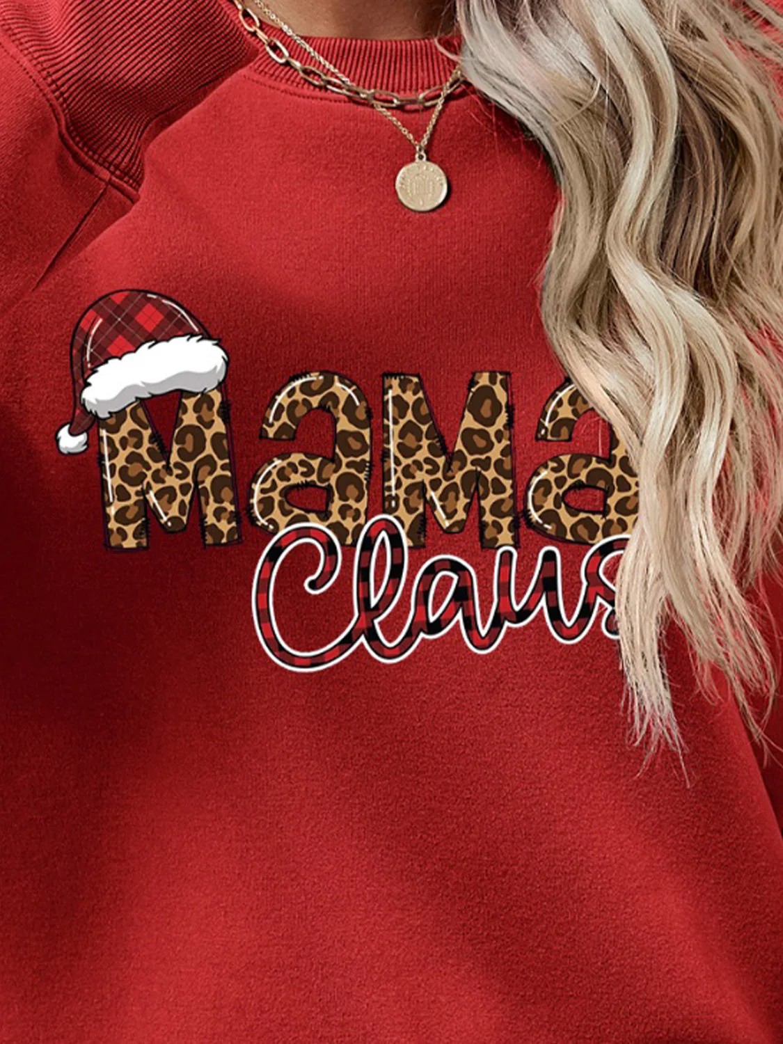 Round Neck Letter Graphic Long Sleeve Sweatshirt - Image 2