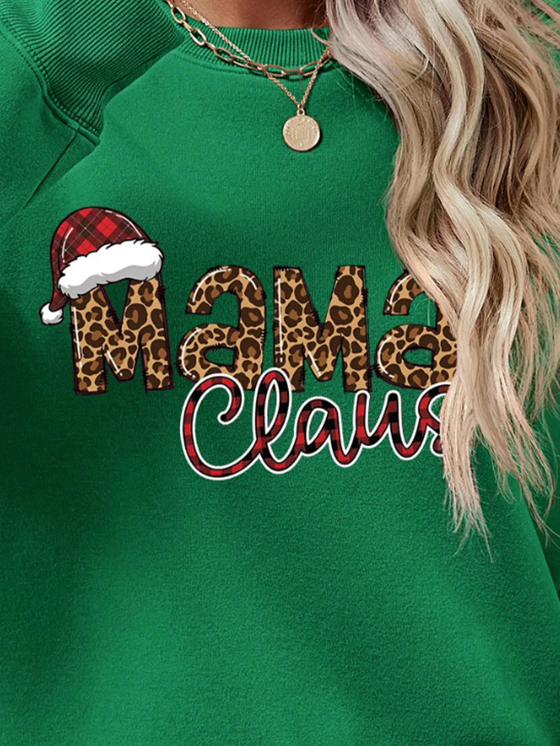 Round Neck Letter Graphic Long Sleeve Sweatshirt - Image 23