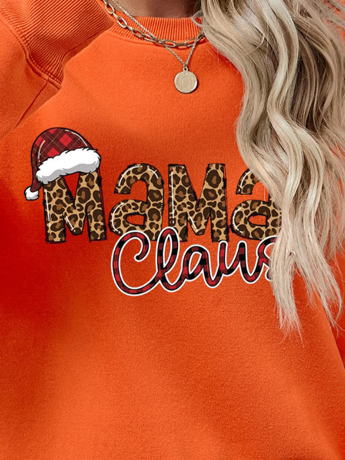 Round Neck Letter Graphic Long Sleeve Sweatshirt - Image 26