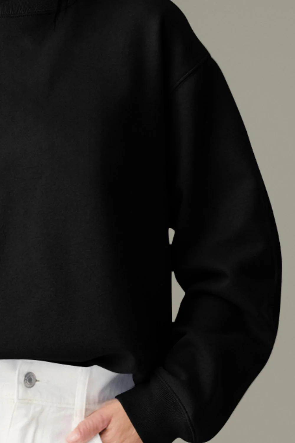 Round Neck Long Sleeve Sweatshirt - Image 10