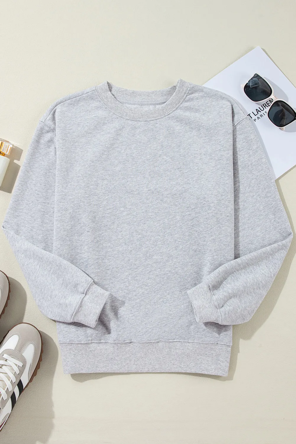 Round Neck Long Sleeve Sweatshirt - Image 3