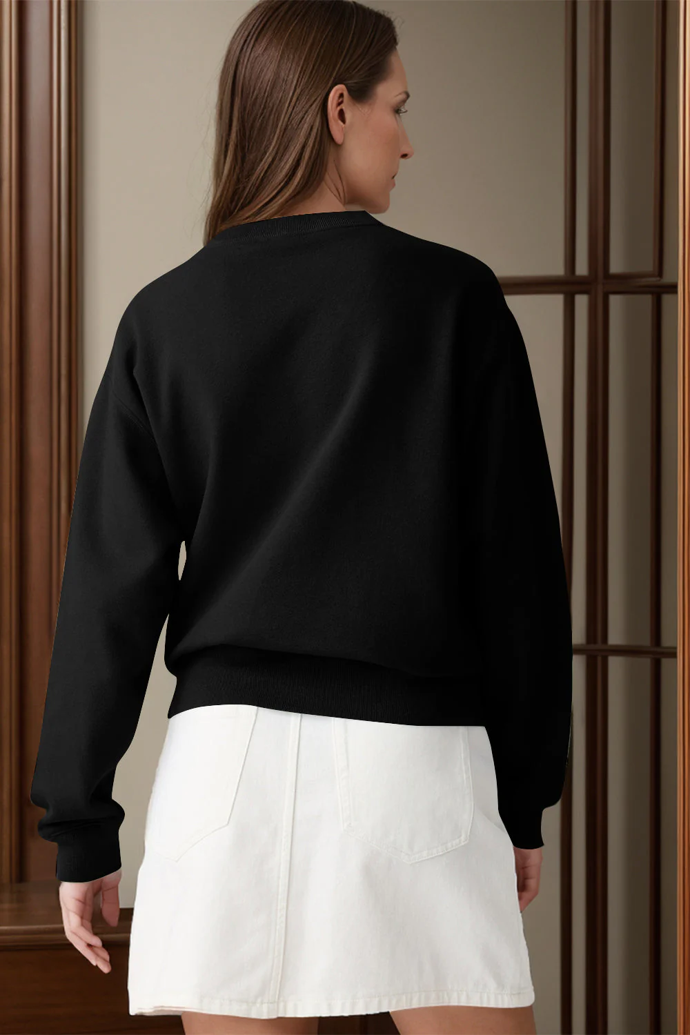 Round Neck Long Sleeve Sweatshirt - Image 9