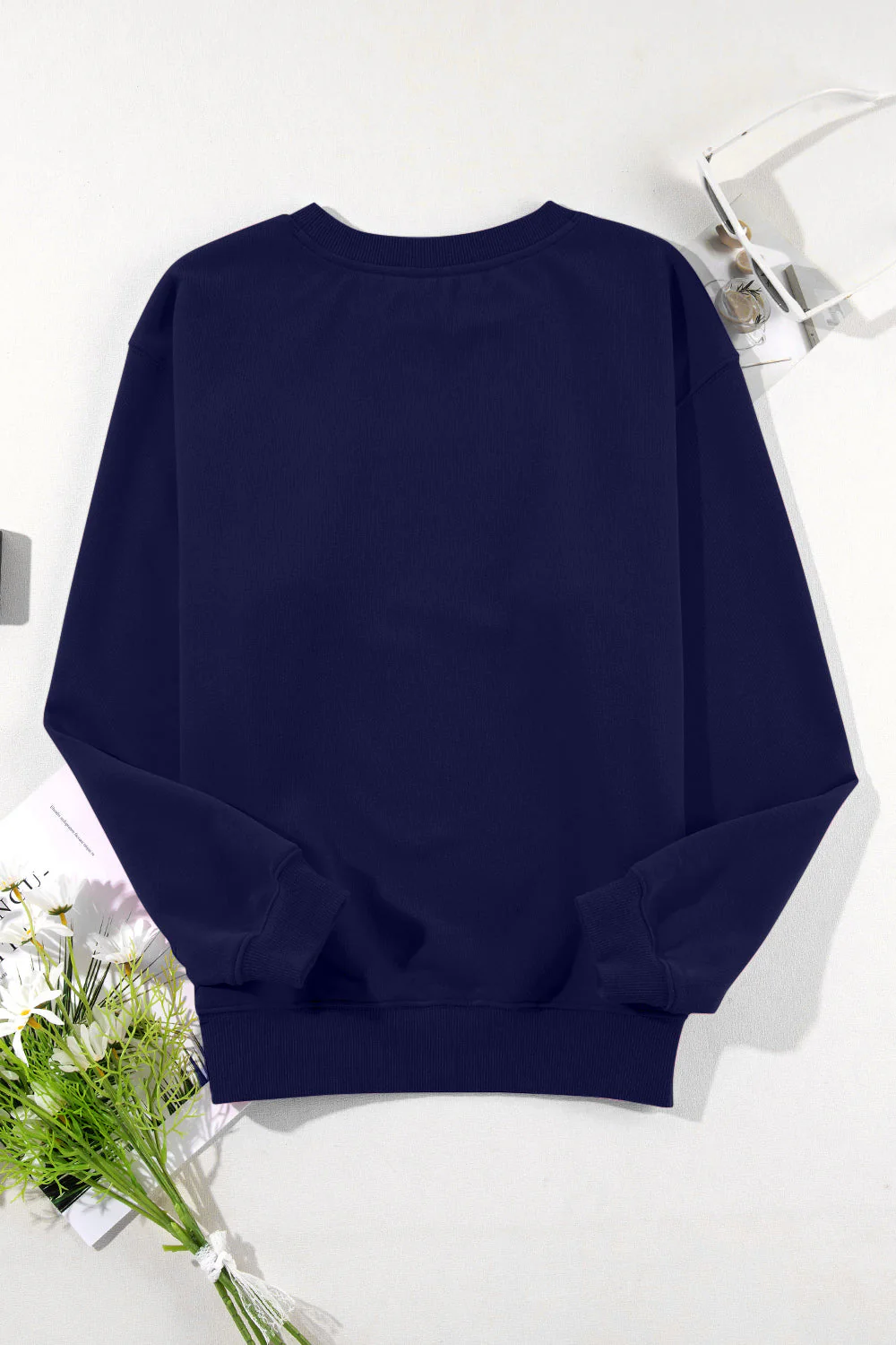 Round Neck Long Sleeve Sweatshirt - Image 12