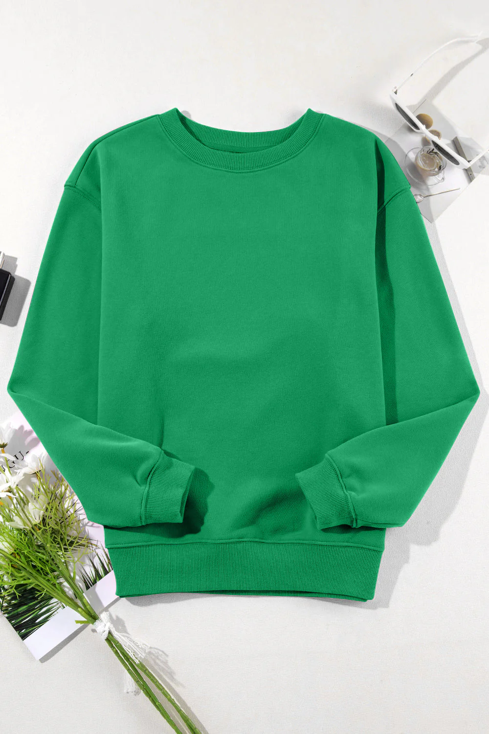 Round Neck Long Sleeve Sweatshirt - Image 3