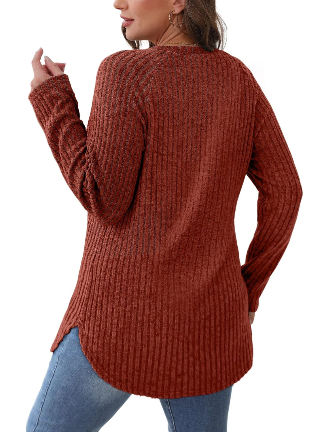 Round Neck Raglan Sleeve T-Shirt - Image 12
