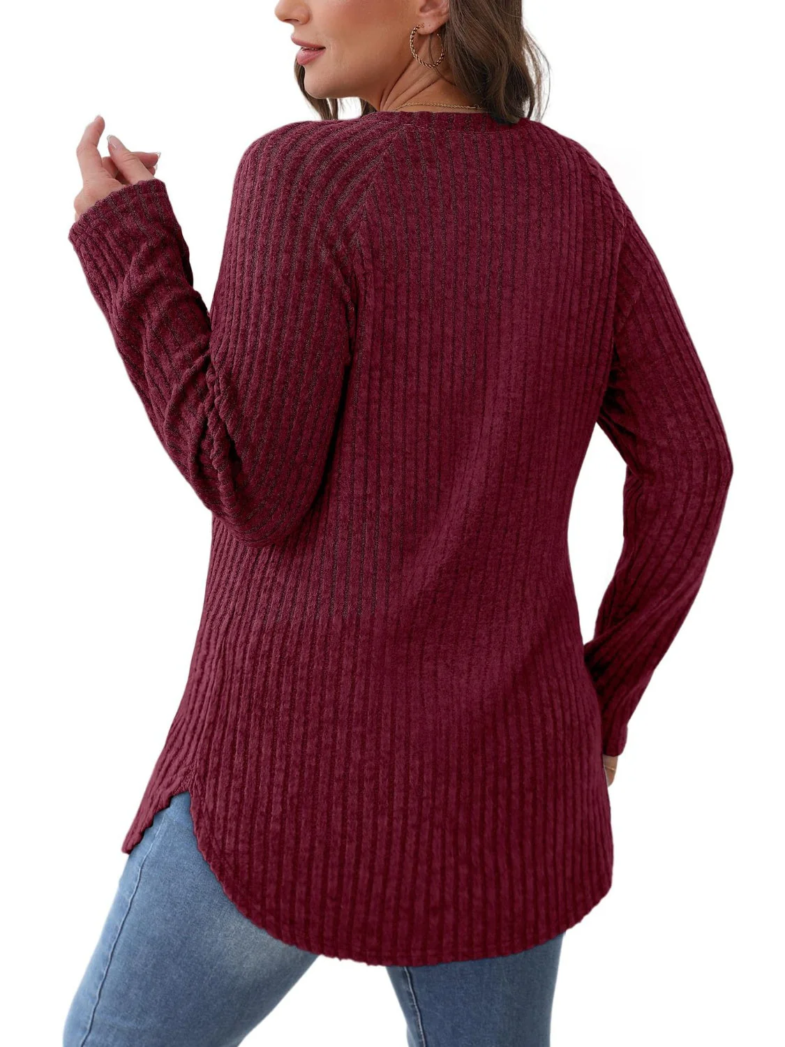 Round Neck Raglan Sleeve T-Shirt - Image 16