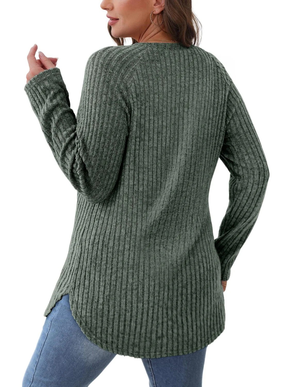 Round Neck Raglan Sleeve T-Shirt - Image 24