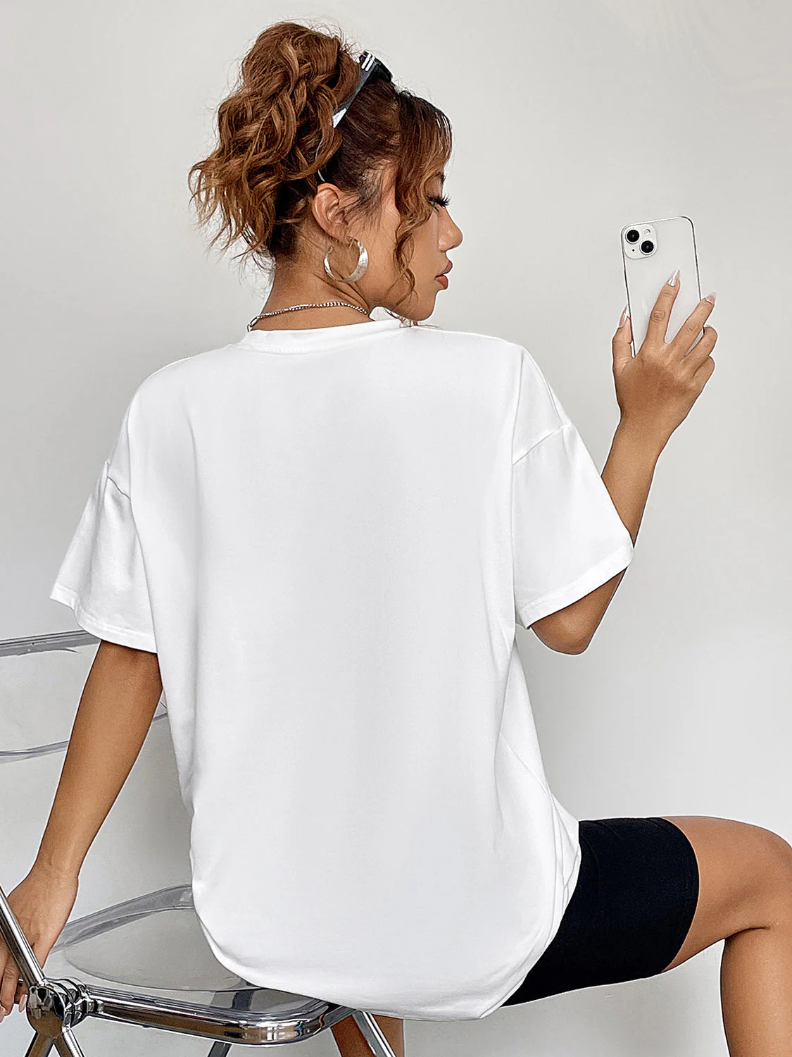Round Neck Short Sleeve Fall Season Graphic T-Shirt - Image 2