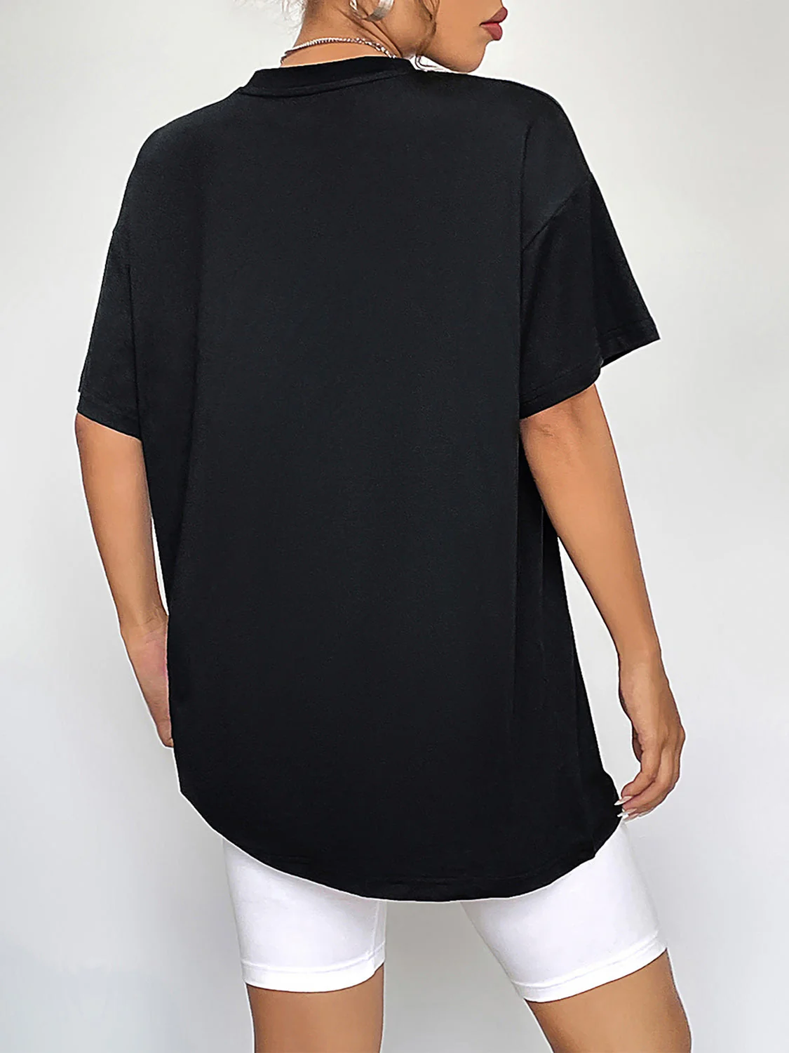 Round Neck Short Sleeve Fall Season Graphic T-Shirt - Image 6