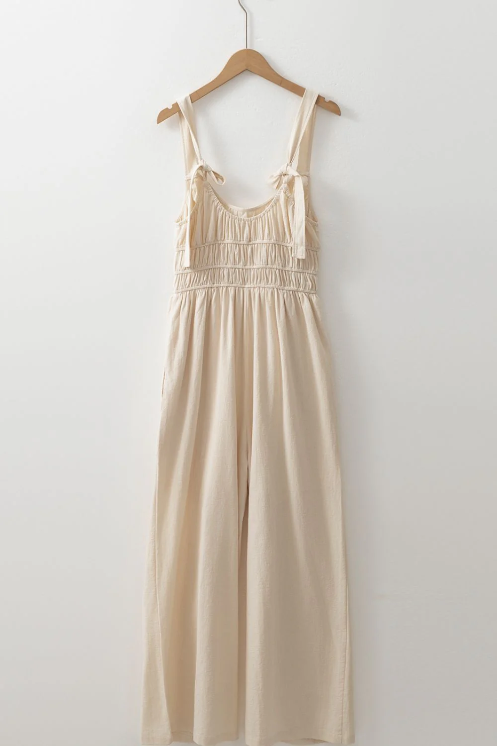 Ruched Sleeveless Wide Leg Jumpsuit - Image 6