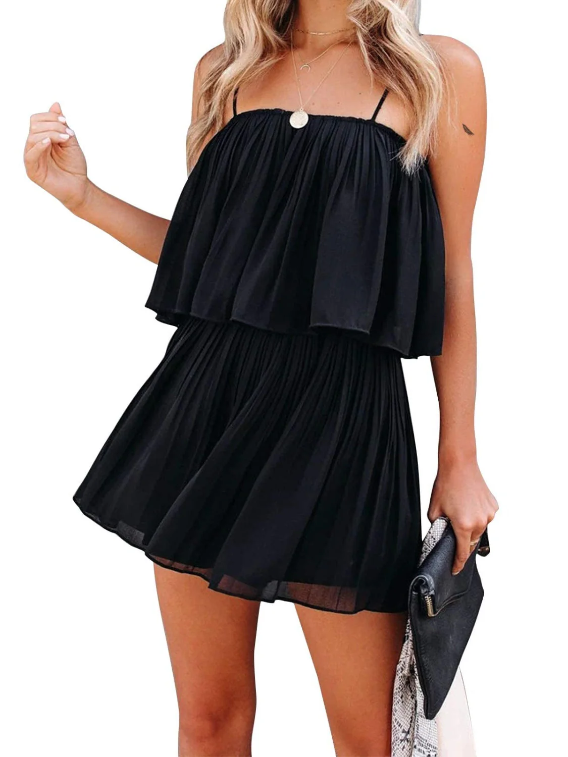 Ruched Spaghetti Strap Romper - Image 6