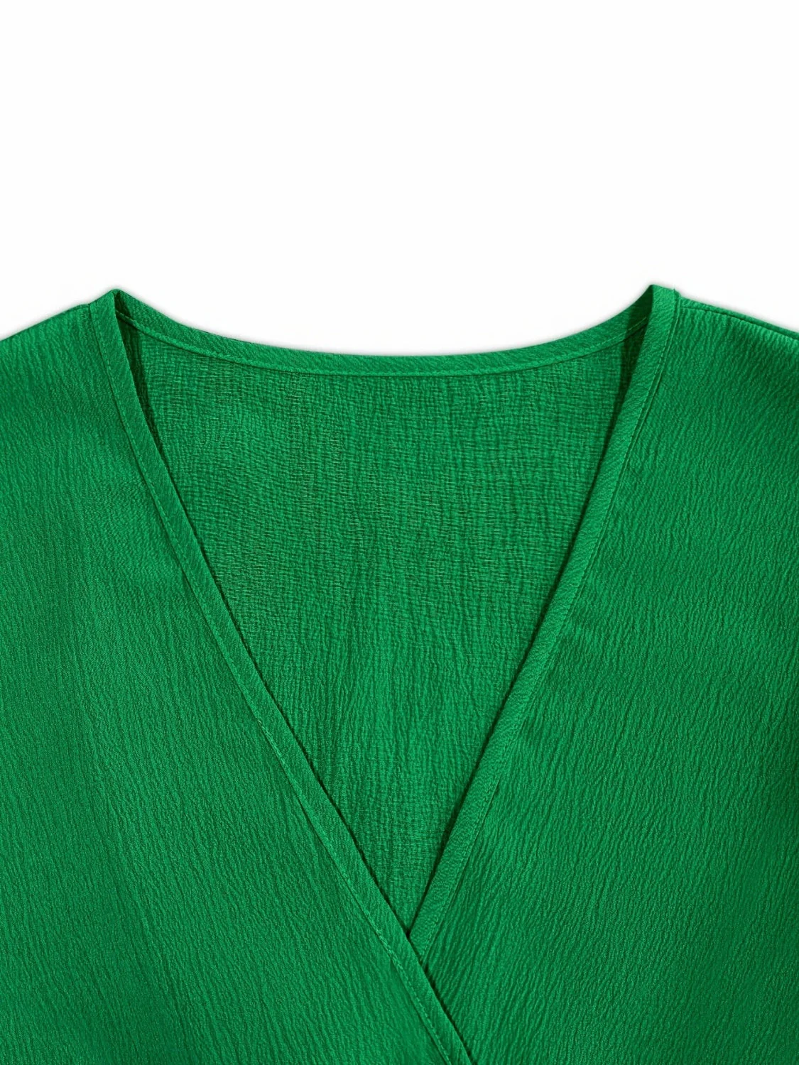 Ruched Surplice Half Sleeve Mini Dress - Image 3
