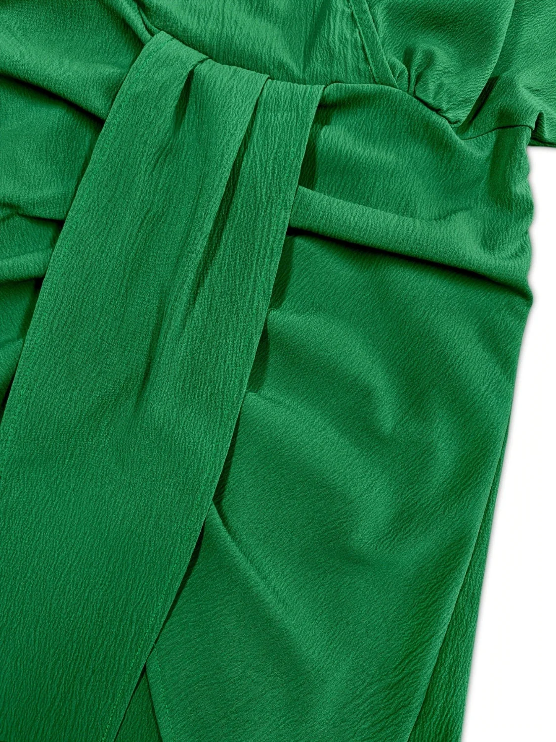 Ruched Surplice Half Sleeve Mini Dress - Image 5