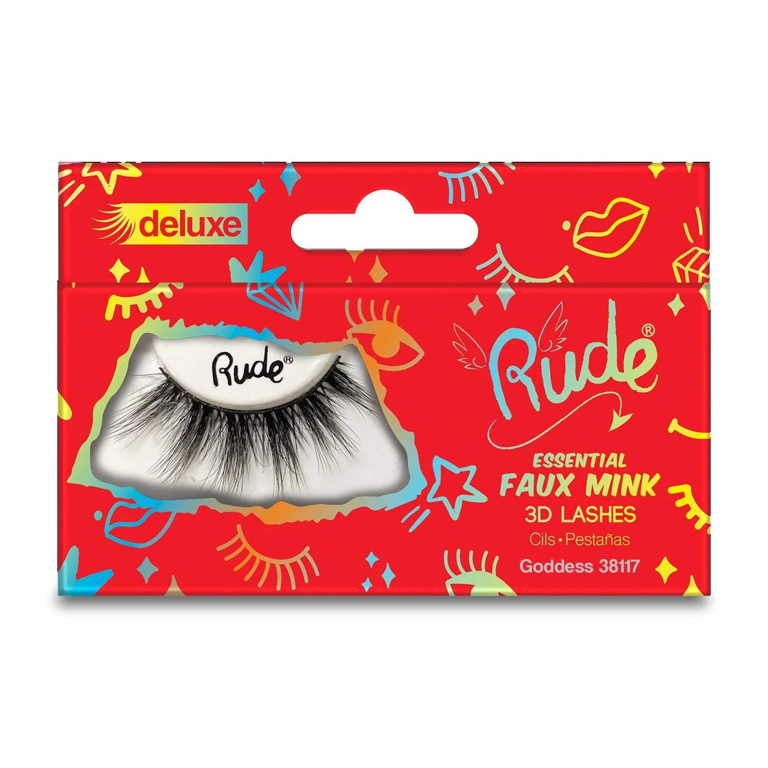 RUDE Essential Faux Mink Deluxe 3D Lashes - Goddess