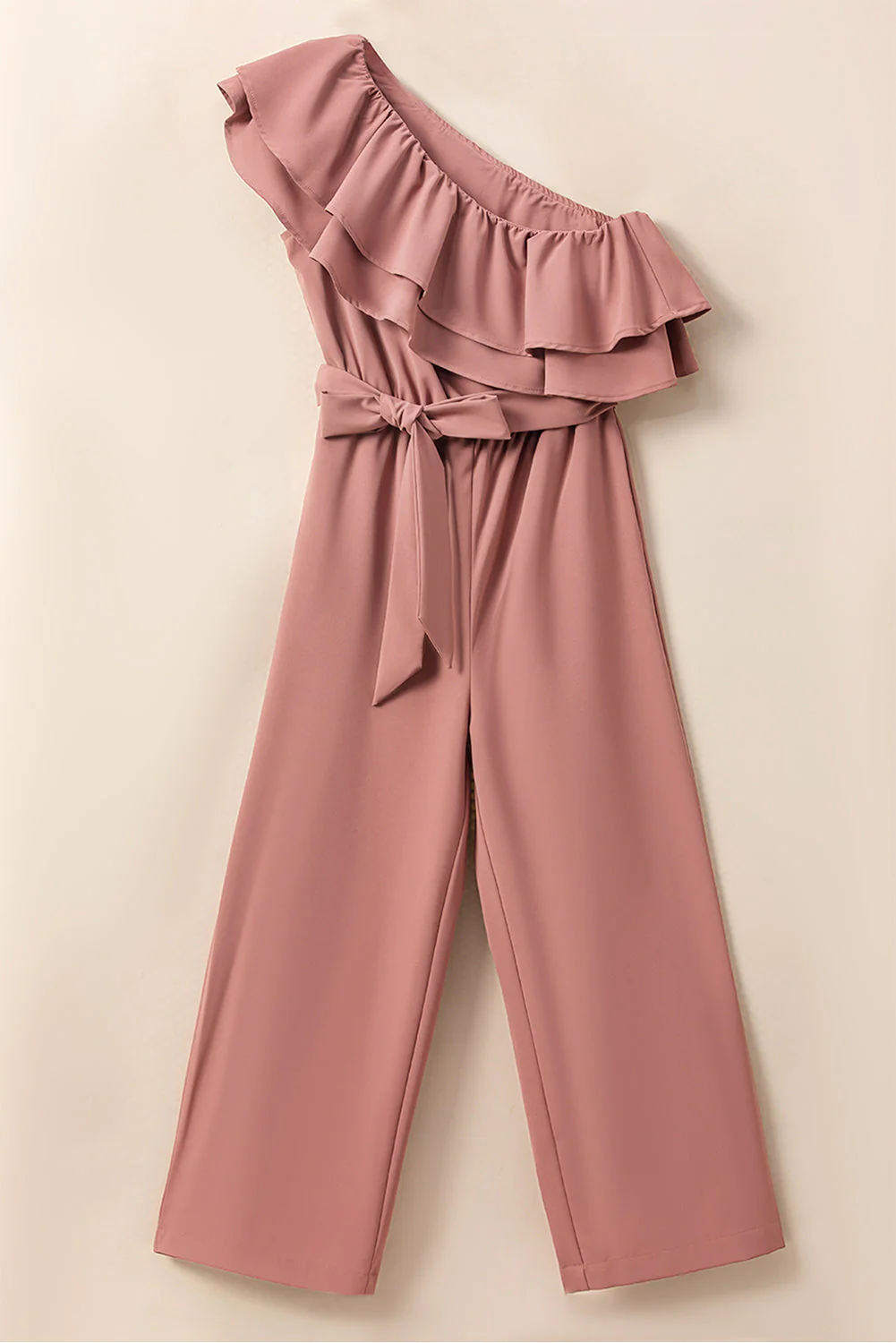 Ruffled Tied One-Shoulder Jumpsuit - Image 6